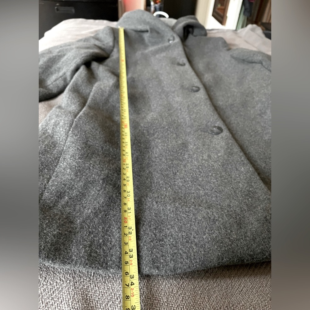 Vintage Hooded Wool Coat - Picture 6 of 9
